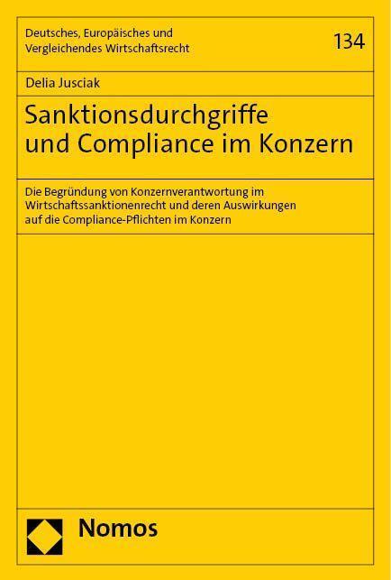 Cover: 9783756011544 | Sanktionsdurchgriffe und Compliance im Konzern | Delia Jusciak | Buch