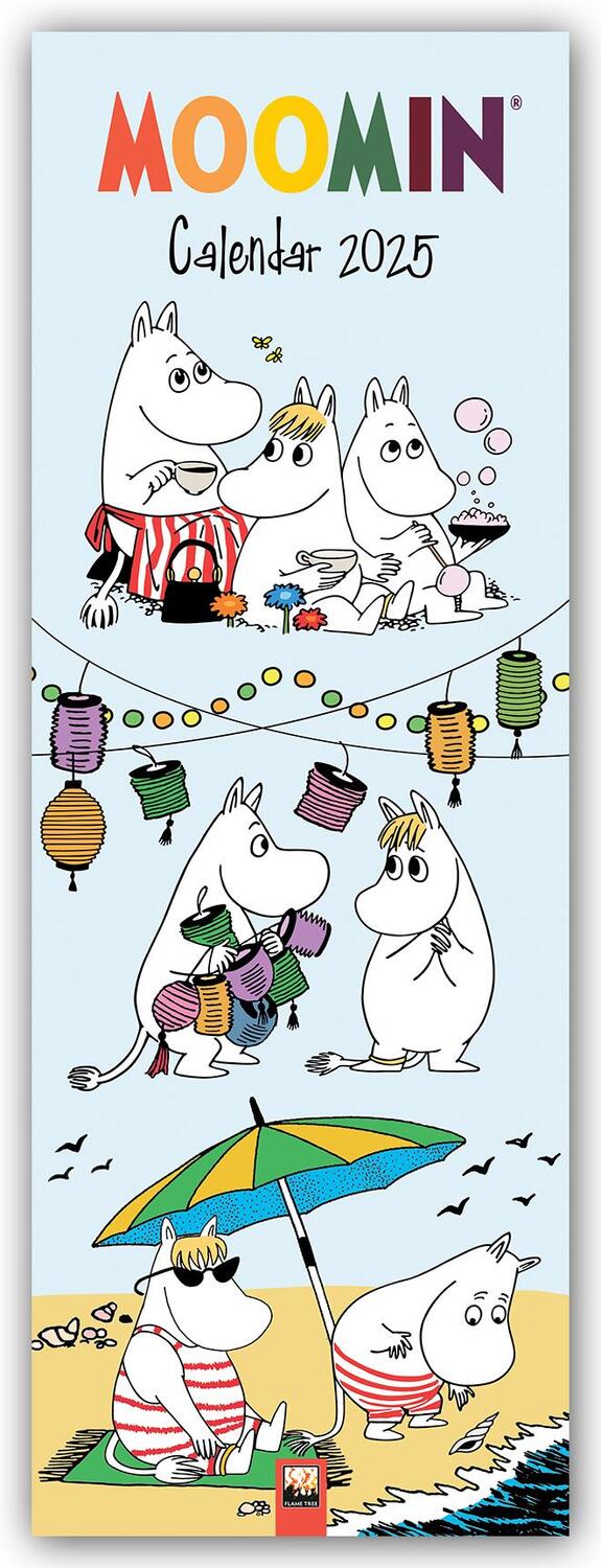 Cover: 9781835621271 | Moomin - Mumin Kalender - Slimline-Kalender 2025 | Tree Flame | 14 S.