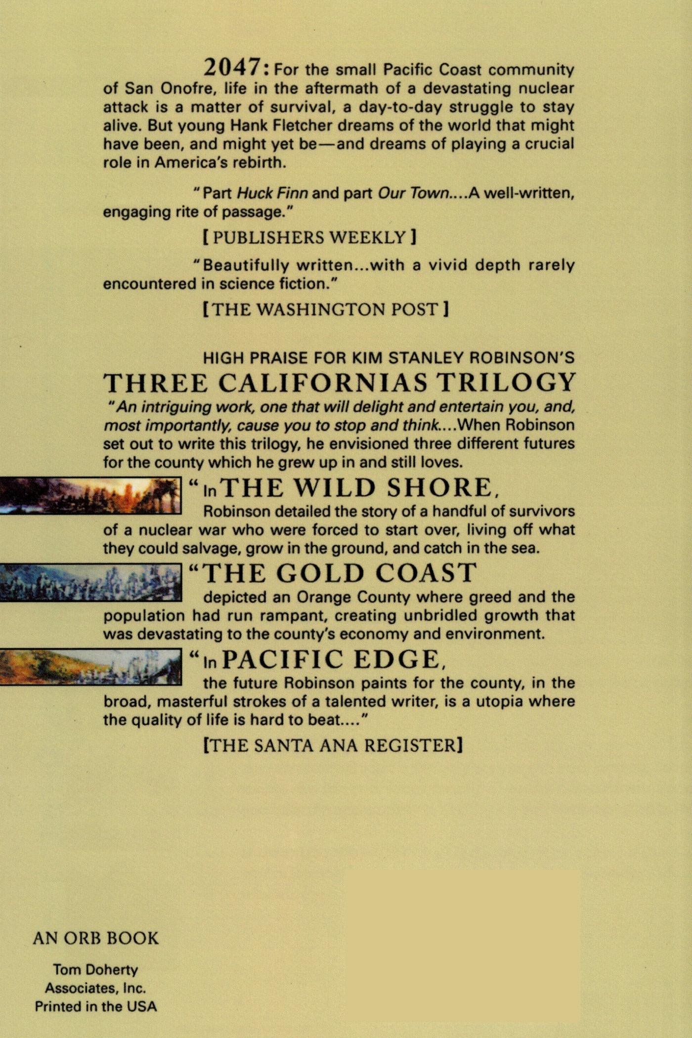 Rückseite: 9780312890360 | The Wild Shore | Three Californias | Kim Stanley Robinson | Buch