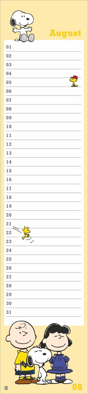 Bild: 9783756408924 | Peanuts Geburtstagskalender Langplaner | Kalender | Spiralbindung