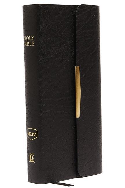 Cover: 9780840785404 | NKJV, Checkbook Bible, Compact, Bonded Leather, Black, Wallet...