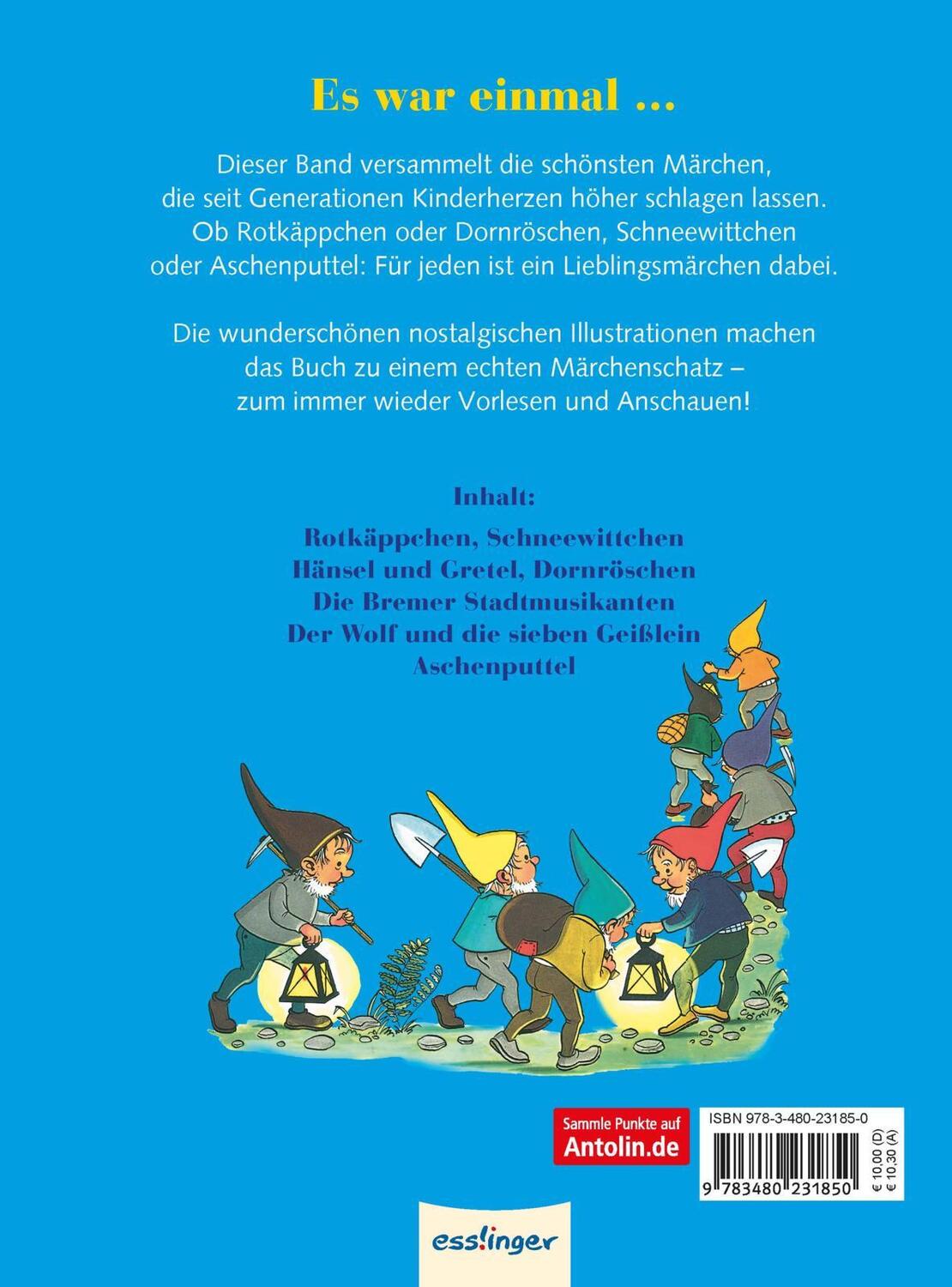 Rückseite: 9783480231850 | Märchen der Brüder Grimm | Jacob Grimm (u. a.) | Buch | 136 S. | 2014