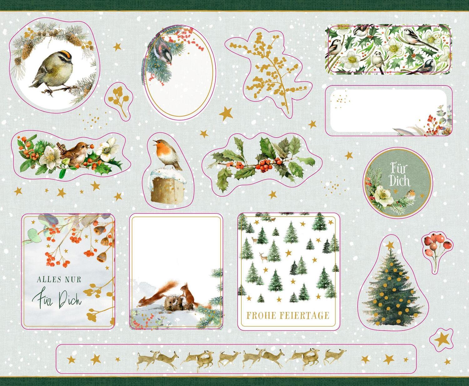 Bild: 4050003956343 | Stickerbuch - Zauberhafte Weihnachtssticker | Marjolein Bastin | Buch