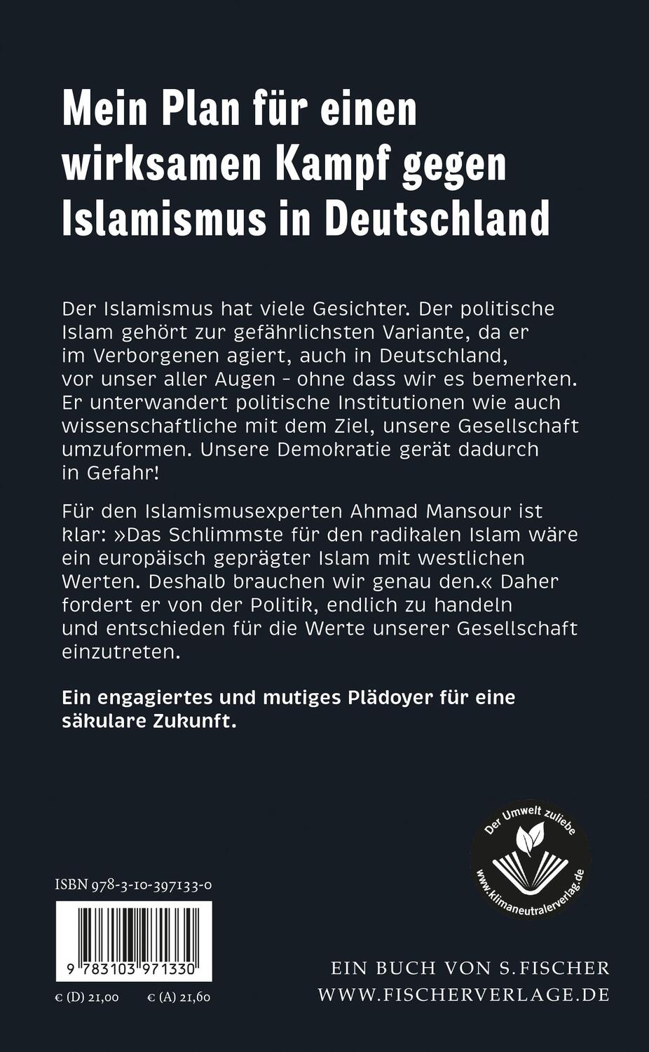 Rückseite: 9783103971330 | Operation Allah | Ahmad Mansour | Buch | Deutsch | 2022 | S. FISCHER