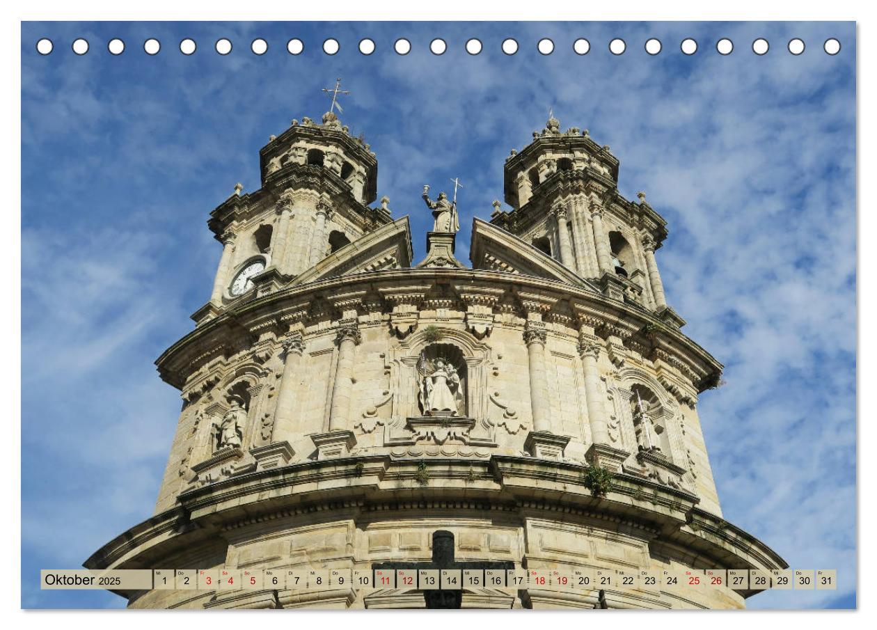 Bild: 9783435155156 | Von Porto nach Santiago de Compostela (Tischkalender 2025 DIN A5...