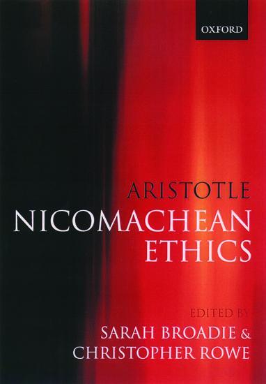 Cover: 9780198752714 | Aristotle: Nicomachean Ethics | Translation, Introduction, Commentary