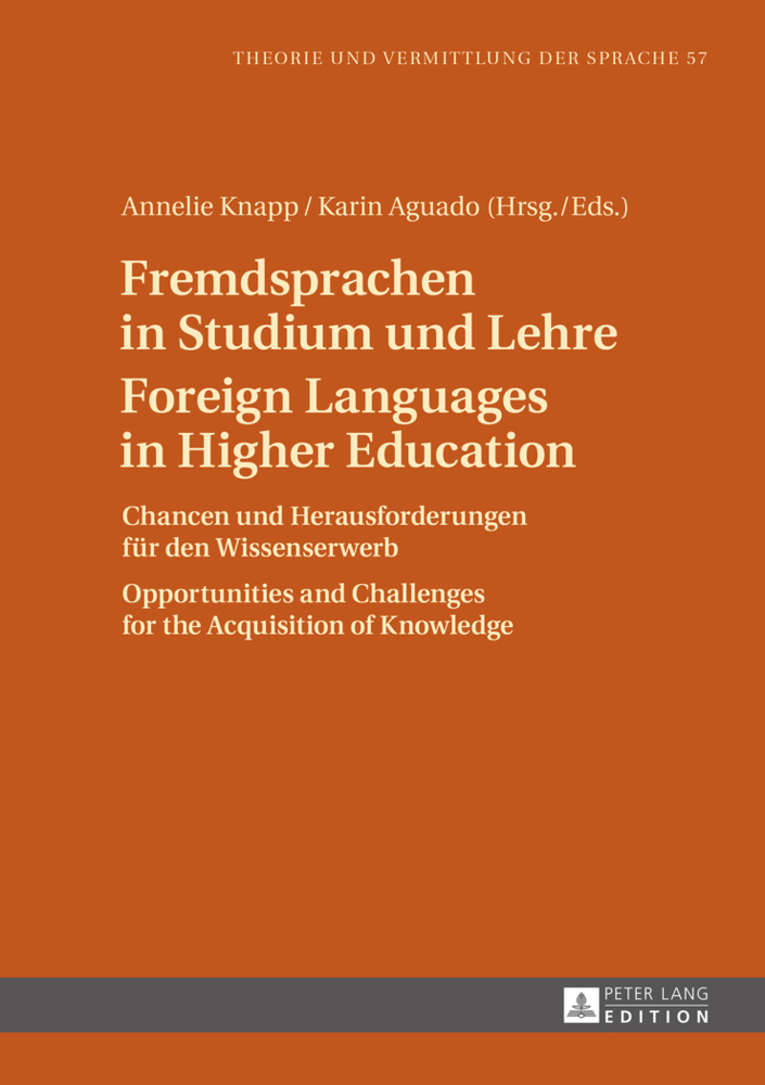 Cover: 9783631646656 | Fremdsprachen in Studium und Lehre / Foreign Languages in Higher...