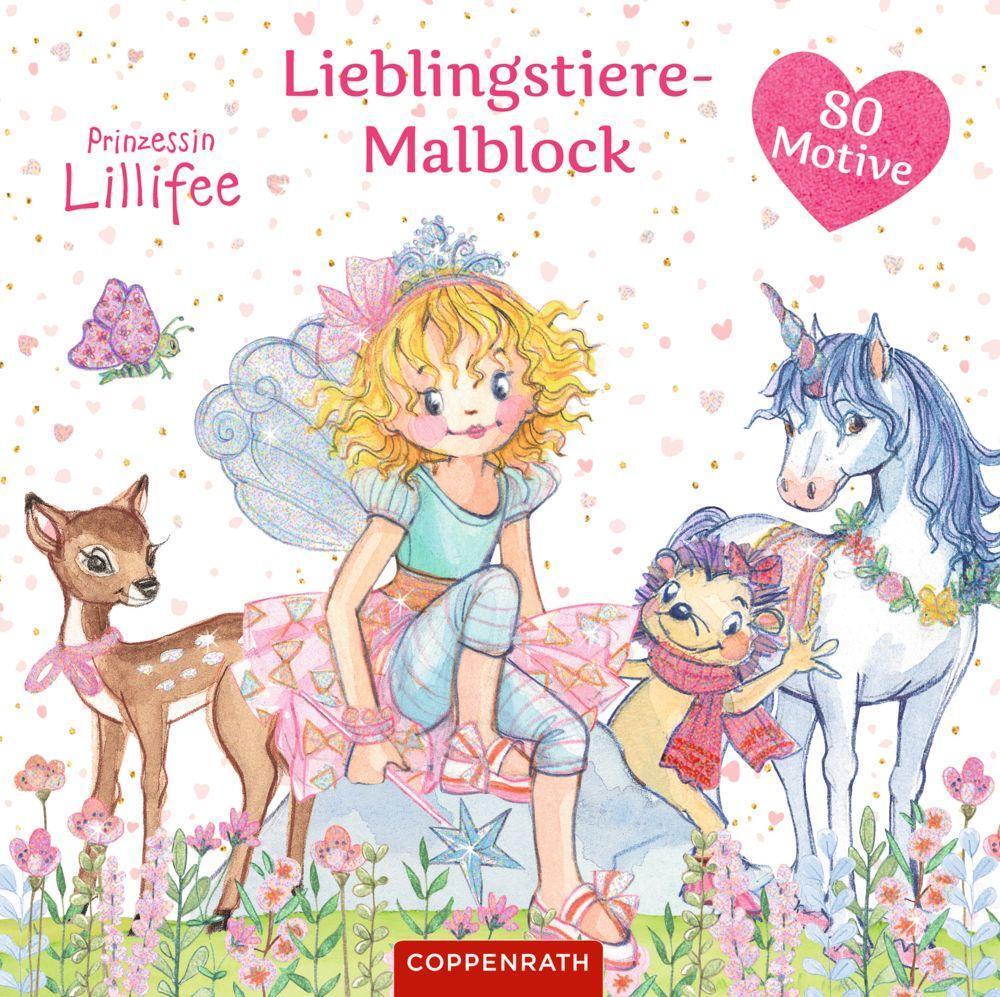 Bild: 9783649642862 | Lieblingstiere-Malblock (Prinzessin Lillifee) | 80 Motive | Buch