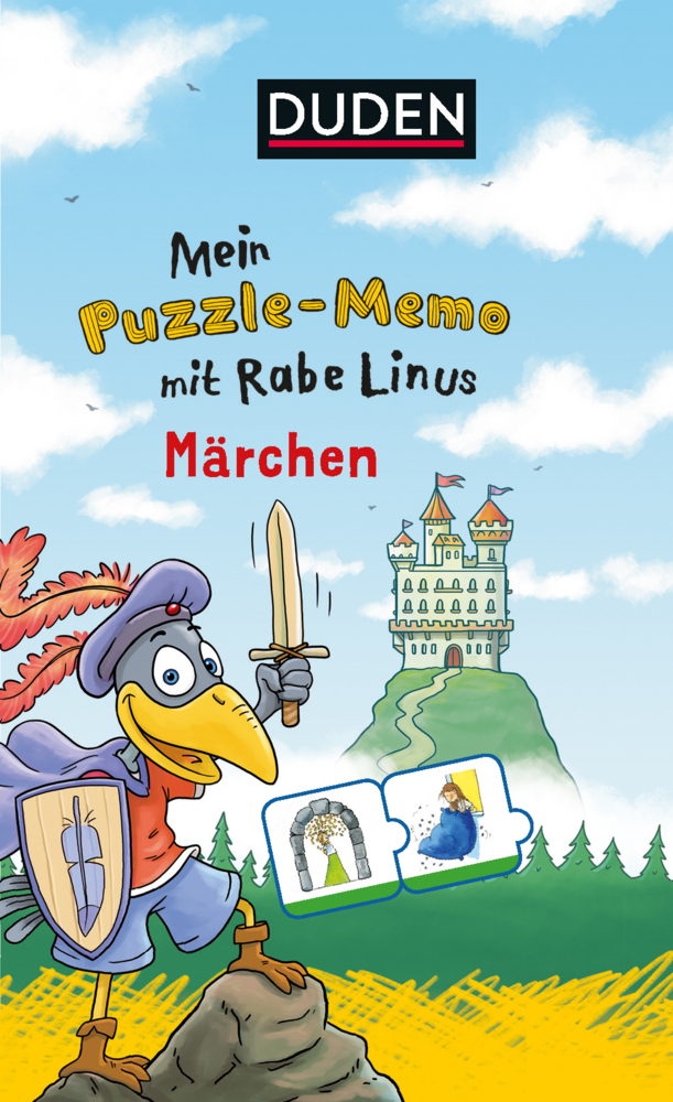 Cover: 9783411727971 | Mein Puzzlememo mit Rabe Linus - Märchen (Kinderspiel) | Dorothee Raab