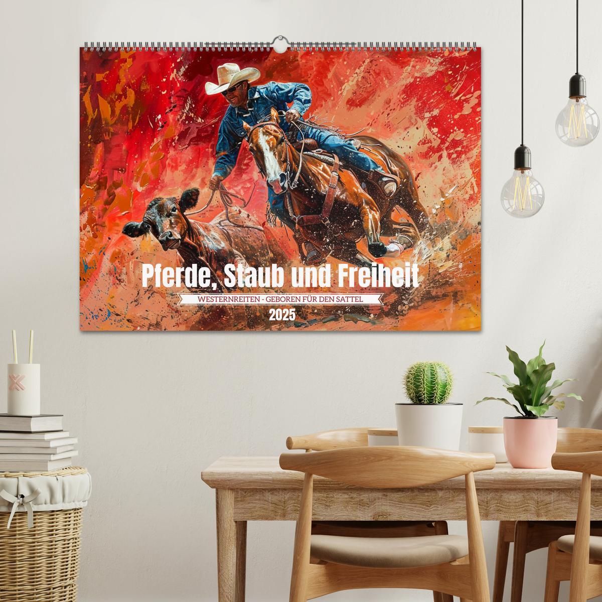 Bild: 9783383812859 | Pferde, Staub und Freiheit (Wandkalender 2025 DIN A2 quer),...