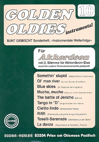 Cover: 9990051398793 | Golden Oldies Band 10 für Akkordeon solo, duo oder andere...
