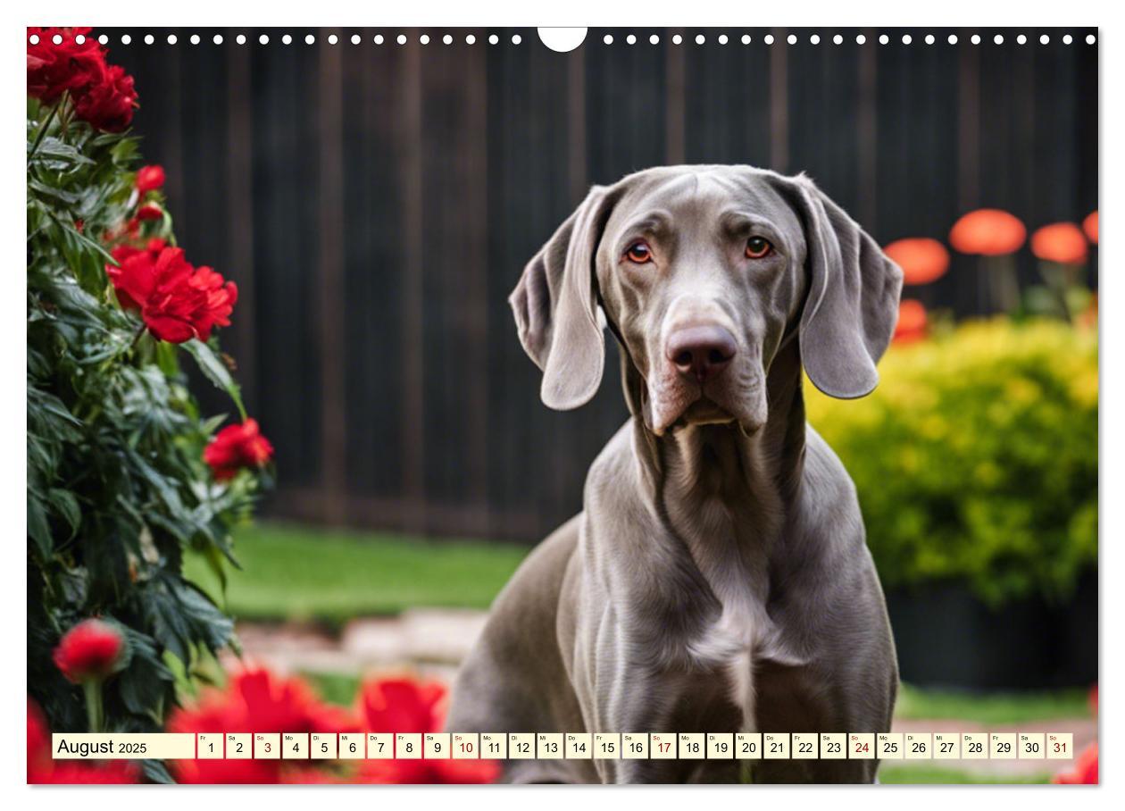 Bild: 9783435979288 | Weimaraner - der ideale Jagdbegleiter (Wandkalender 2025 DIN A3...