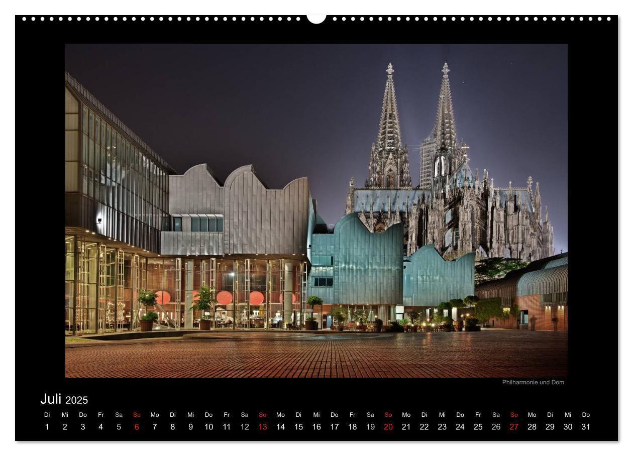 Bild: 9783435779611 | Köln ¿ Nachts 2025 (hochwertiger Premium Wandkalender 2025 DIN A2...