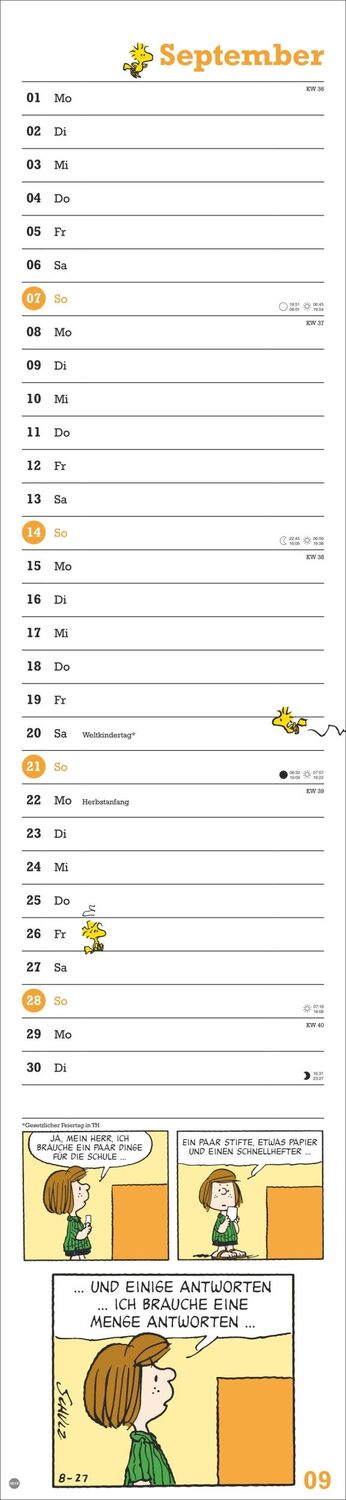 Bild: 9783756405664 | Peanuts Superlangplaner 2025 | Heye | Kalender | Spiralbindung | 13 S.