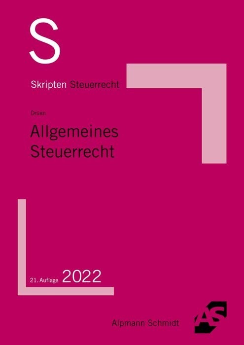 Cover: 9783867528290 | Skript Allgemeines Steuerrecht | Klaus-Dieter Drüen | Taschenbuch | XI