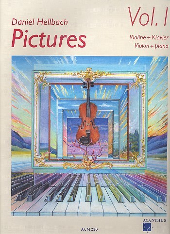 Cover: 9990051516098 | Pictures 1 | Für Violine und Klavier, Noten, Mit CD | Daniel Hellbach