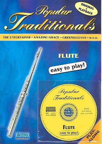 Cover: 9002720235510 | Popular Traditionals | Easy to Play! | Songbuch (Flöte) | Buch + CD