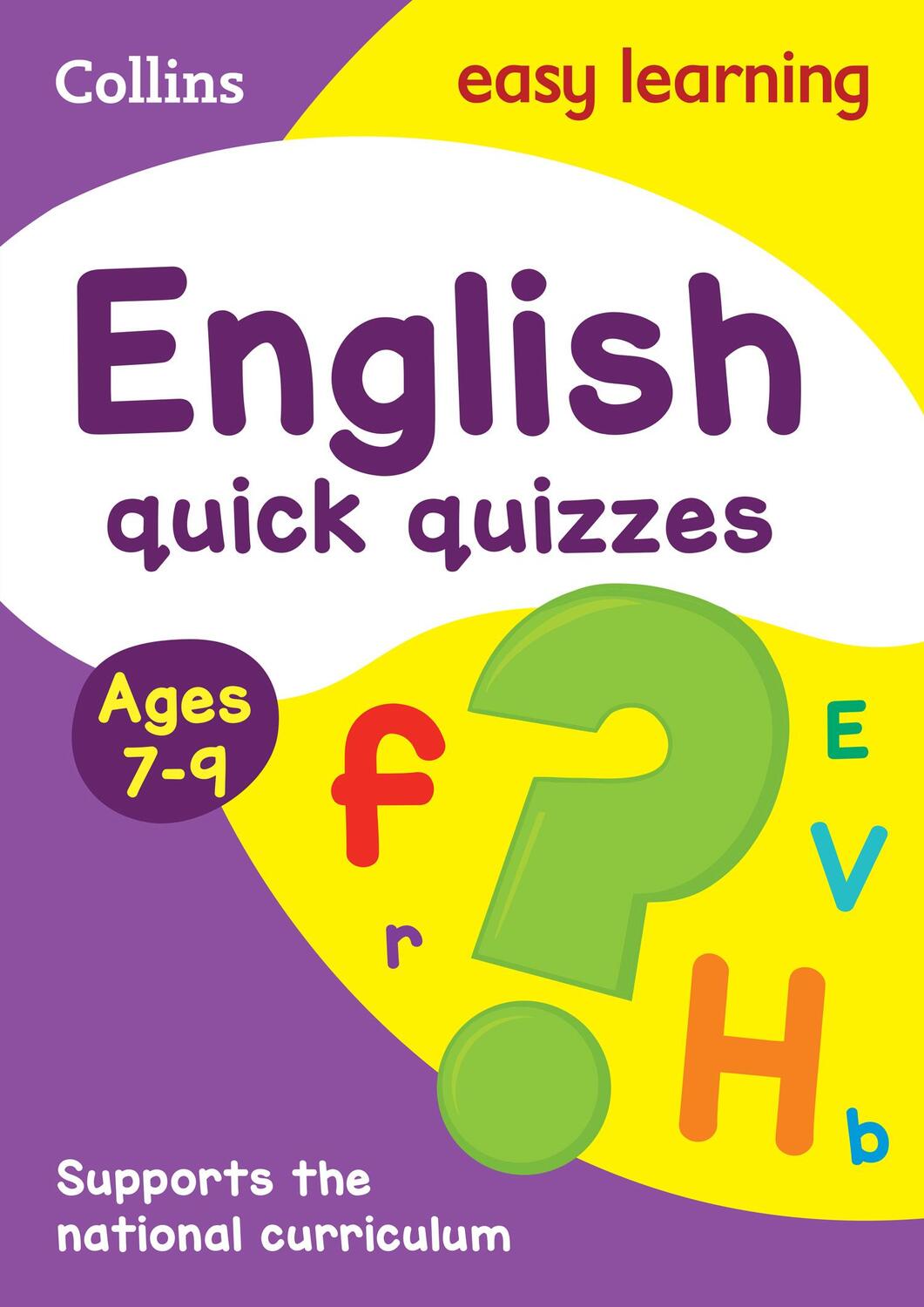 Cover: 9780008212636 | English Quick Quizzes Ages 7-9 | Ideal for Home Learning | Learning