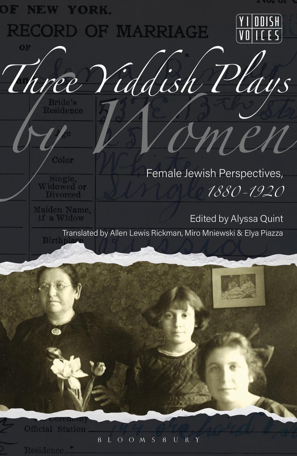 Cover: 9781350321014 | Three Yiddish Plays by Women | Female Jewish Perspectives, 1880-1920