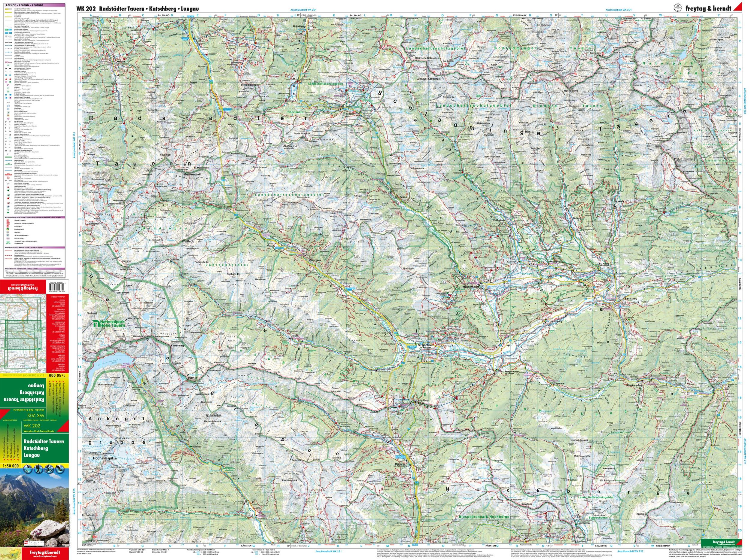 Bild: 9783850847179 | Radstädter Tauern. Katschberg. Lungau 1 : 50 000. WK 202 | KG | 2018