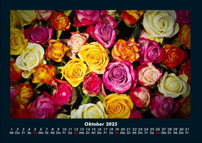 Bild: 9783755981671 | Rosen-Kalender 2025 Fotokalender DIN A4 | Tobias Becker | Kalender