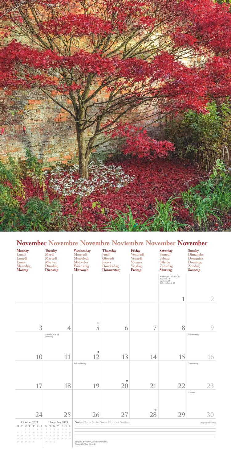 Bild: 4002725988003 | English Country Gardens 2025 - Wand-Kalender - Broschüren-Kalender...