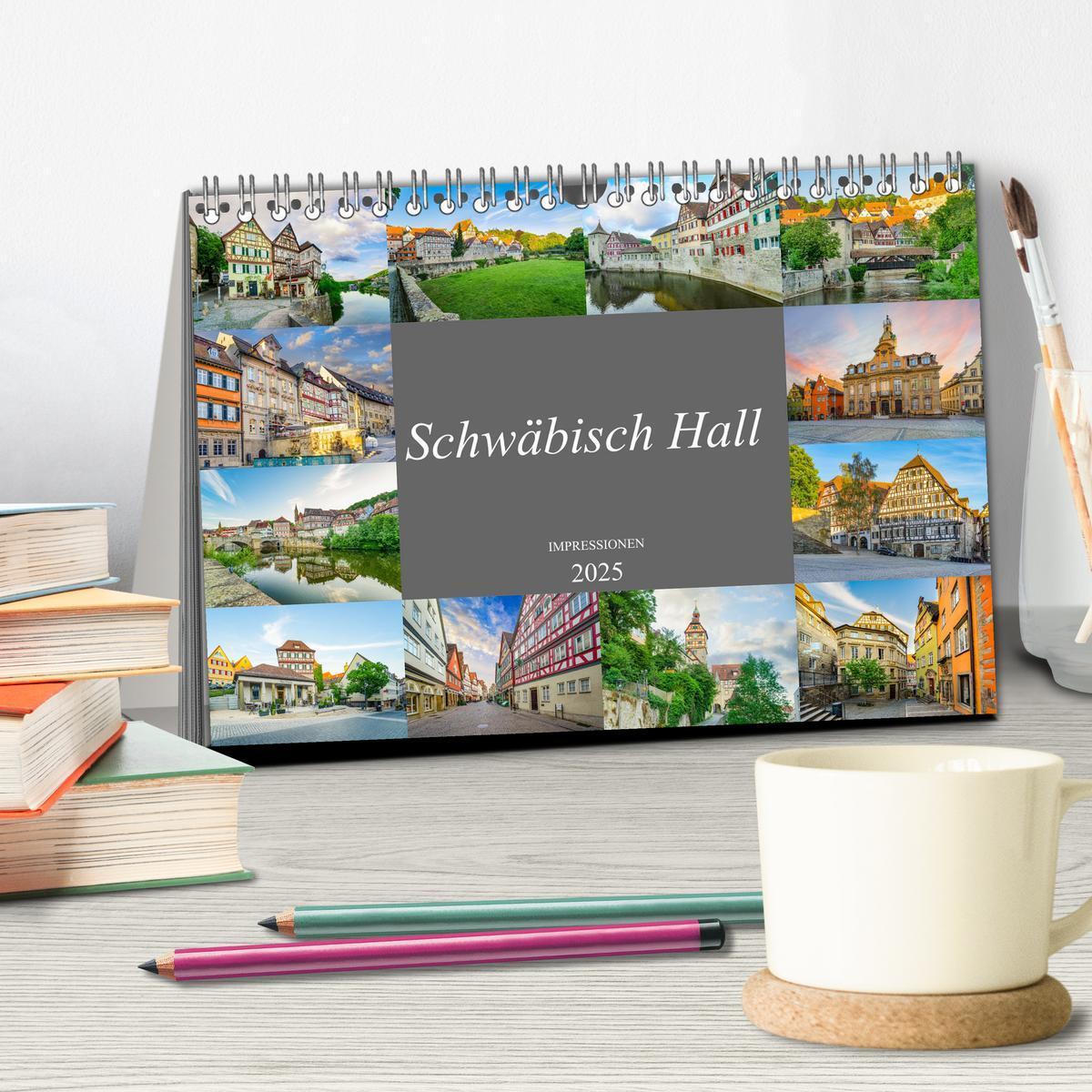 Bild: 9783435057672 | Schwäbisch Hall Impressionen (Tischkalender 2025 DIN A5 quer),...