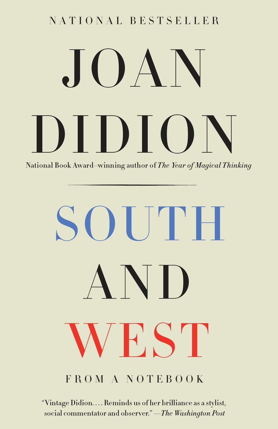 Cover: 9780525434191 | South and West | From a Notebook | Joan Didion | Taschenbuch | 130 S.