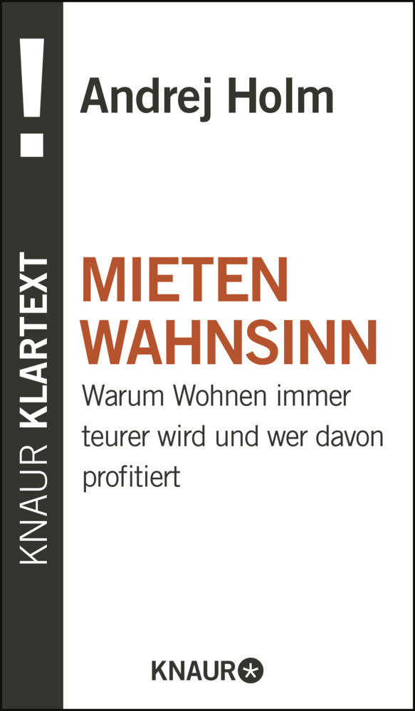 Cover: 9783426786765 | Mietenwahnsinn | Andrej Holm | Taschenbuch | 189 S. | Deutsch | 2014