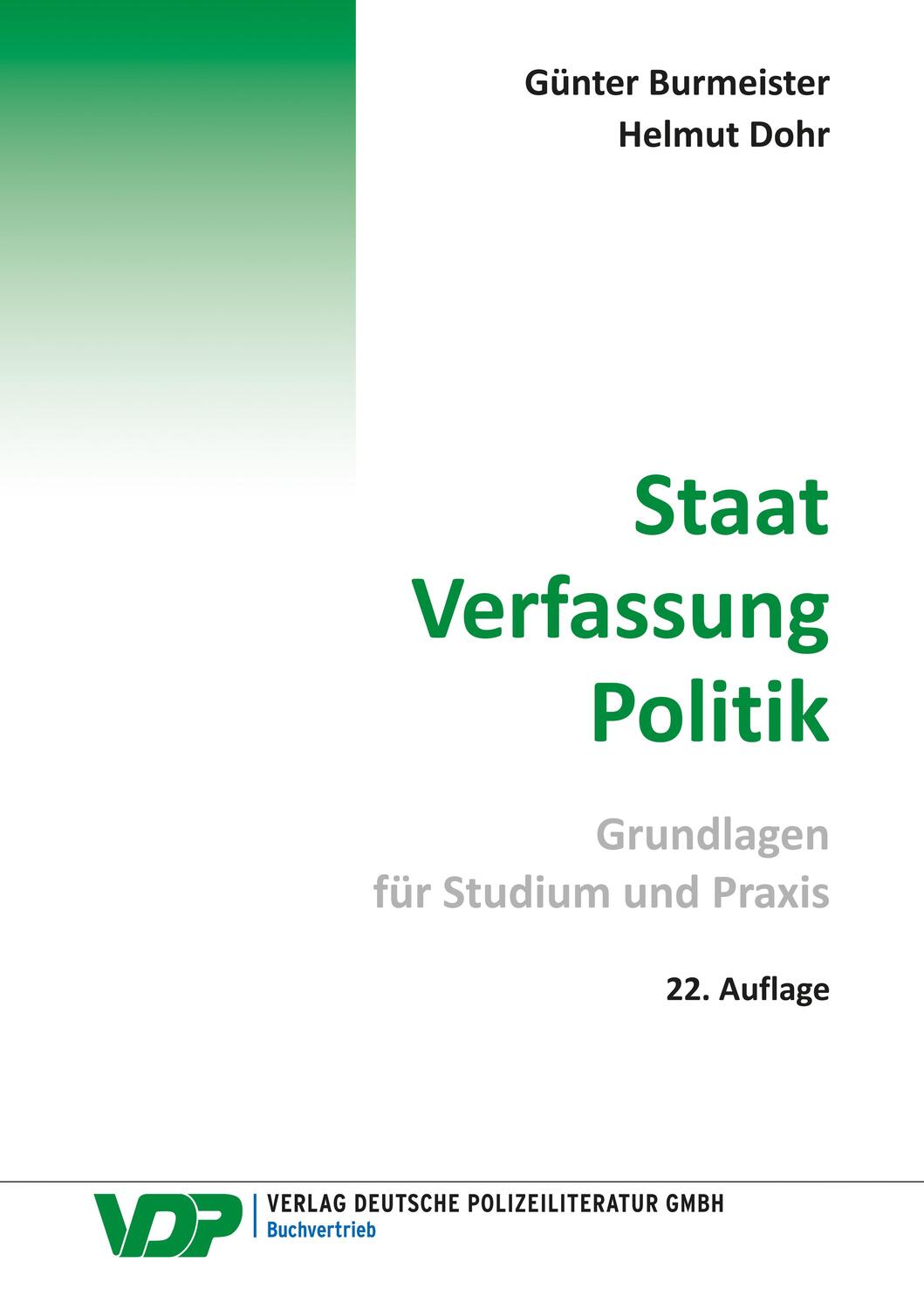 Cover: 9783801108960 | Staat - Verfassung -Politik | Grundlagen für Studium und Praxis | Buch