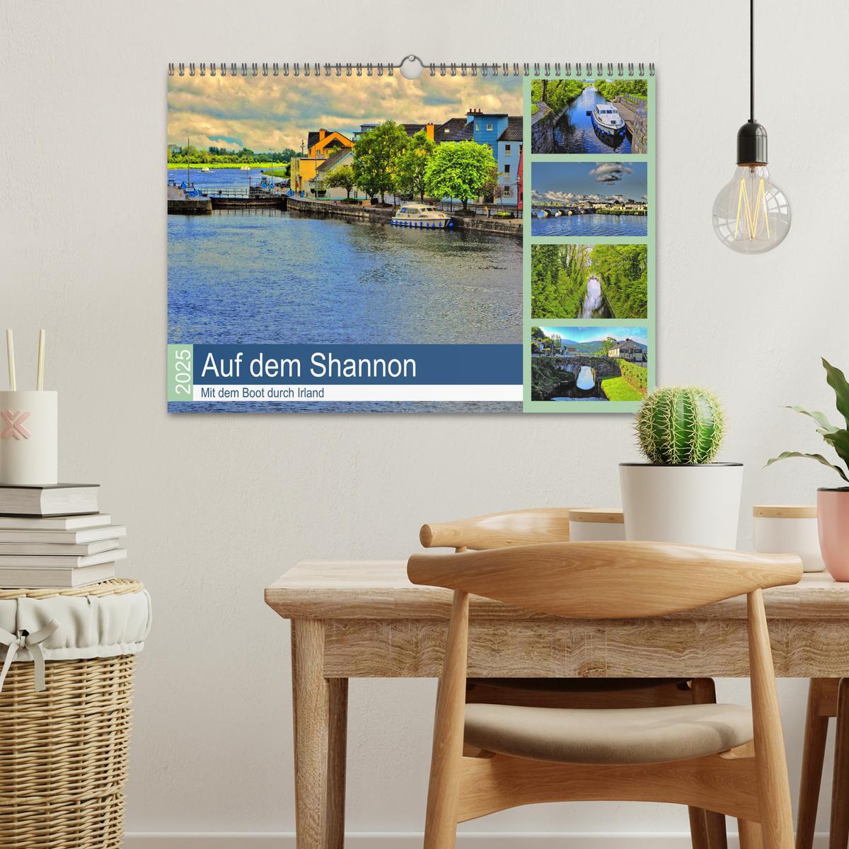 Bild: 9783435431922 | Auf dem Shannon - Mit dem Boot durch Irland (Wandkalender 2025 DIN...