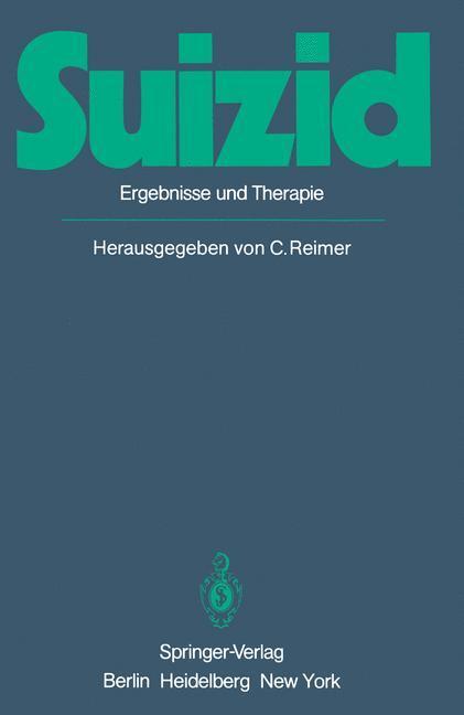 Cover: 9783540107644 | Suizid | Ergebnisse und Therapie | C. Reimer | Taschenbuch | Paperback