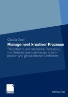 Cover: 9783834928962 | Management kreativer Prozesse | Claudia Thomas | Buch | xix | Deutsch