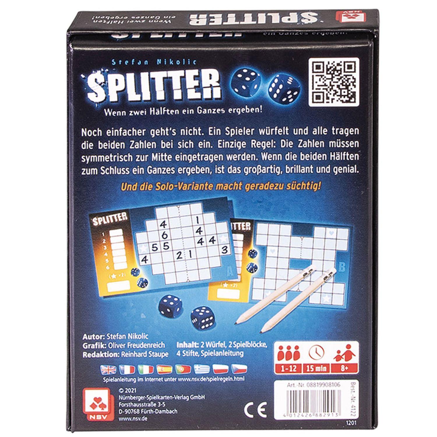 Bild: 4012426882913 | Splitter | Nürnberger Spielkarten Verlag | Spiel | 22599239 | Deutsch