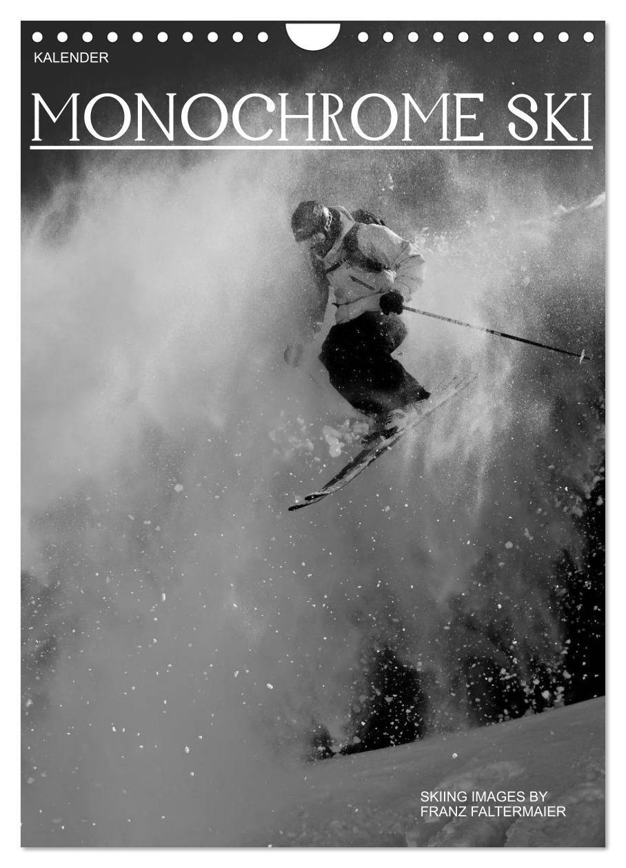 Cover: 9783675965300 | Monochrome Ski (Wandkalender 2024 DIN A4 hoch), CALVENDO...