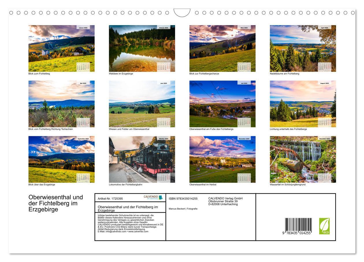 Bild: 9783435014255 | Oberwiesenthal und der Fichtelberg im Erzgebirge (Wandkalender 2025...