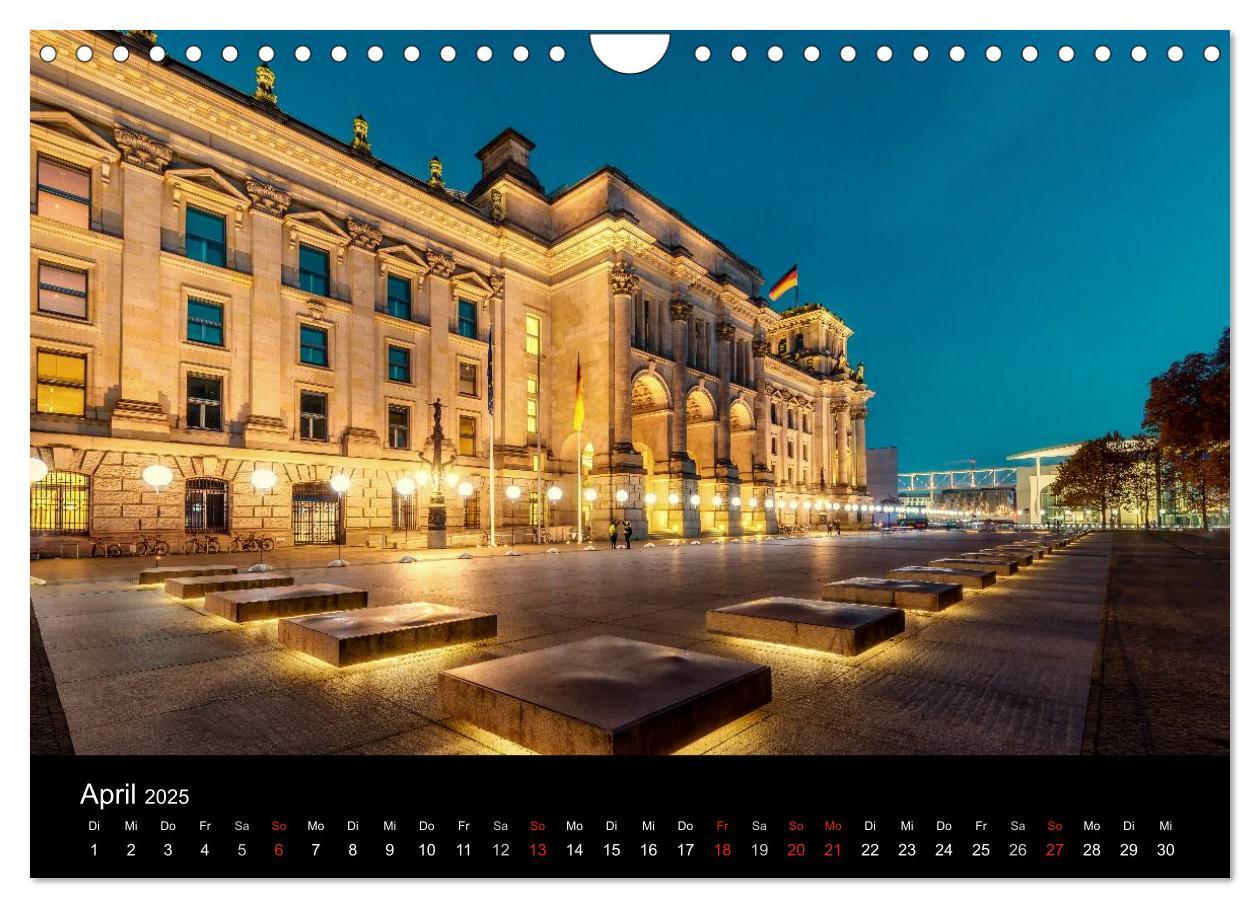 Bild: 9783435636921 | Berlin City bei Nacht (Wandkalender 2025 DIN A4 quer), CALVENDO...