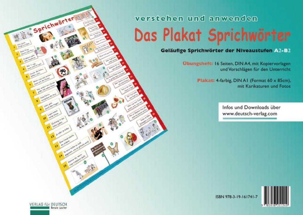 Cover: 9783191617417 | Plakat Sprichwörter, m. 1 Beilage, m. 1 Buch | Renate Luscher | Poster