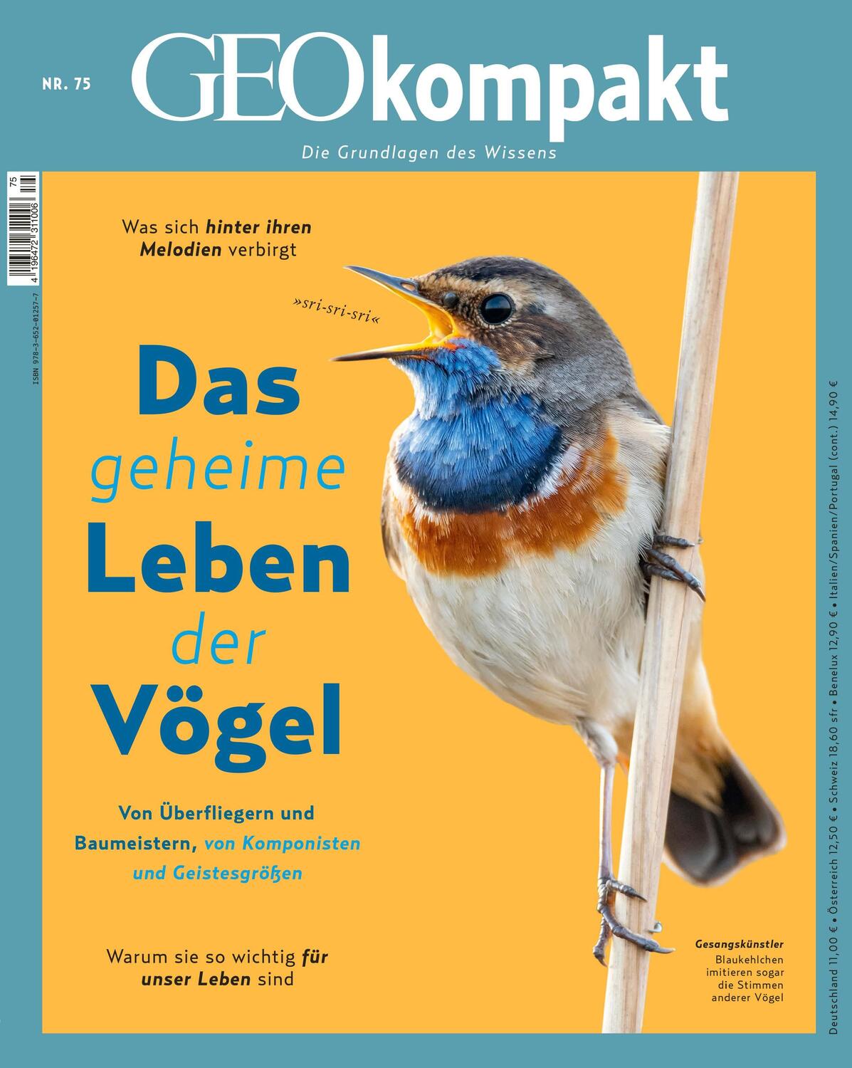 Cover: 9783652012577 | GEOkompakt / GEOkompakt 75/2023 - Das geheime Leben der Vögel | 148 S.