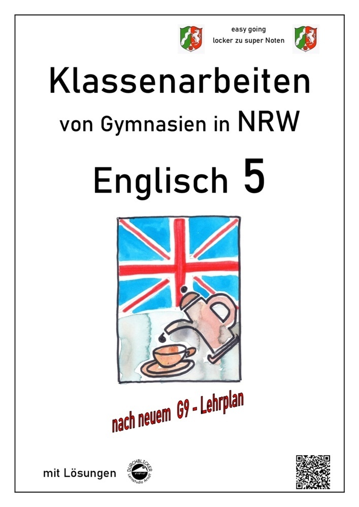 Cover: 9783943703924 | Englisch 5 - Klassenarbeiten von Gymnasien in NRW - mit Lösungen