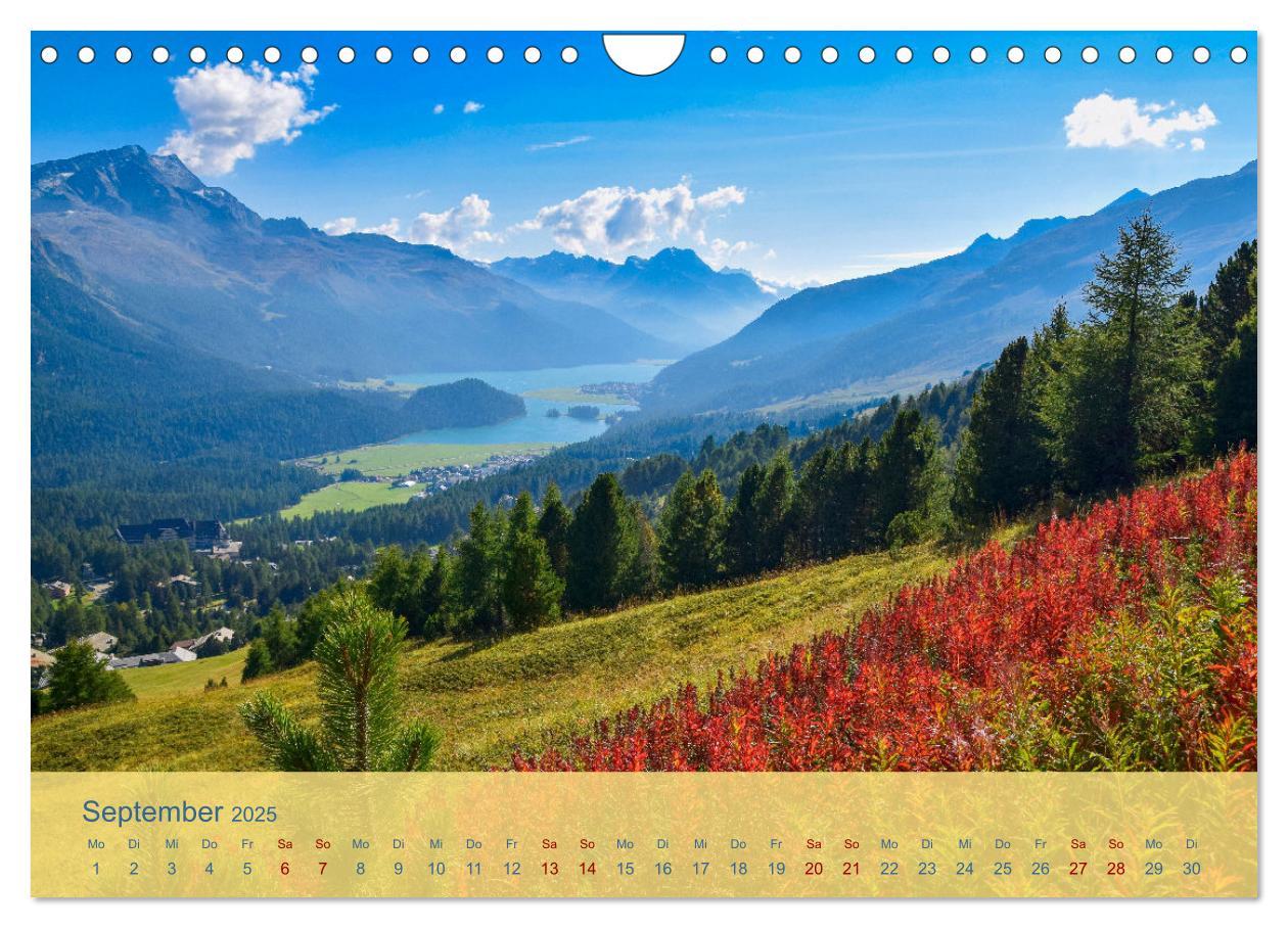 Bild: 9783435107247 | Oberengadin - Berge, Seen und Licht (Wandkalender 2025 DIN A4...