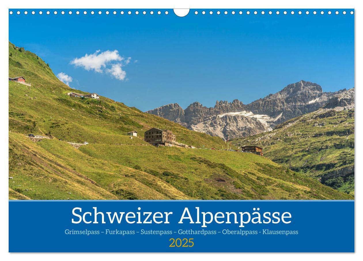 Cover: 9783435480555 | Schweizer Alpenpässe (Wandkalender 2025 DIN A3 quer), CALVENDO...