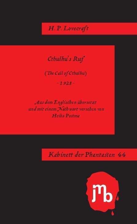 Cover: 9783944342207 | Cthulhu's Ruf | Kabinett der Phantasten 44 | H P Lovecraft | Buch