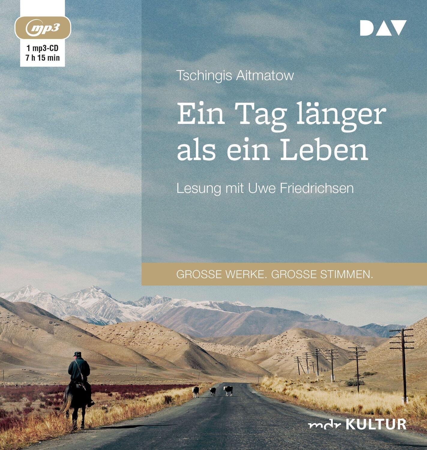 Cover: 9783742404220 | Ein Tag länger als ein Leben | Lesung mit Uwe Friedrichsen (1 mp3-CD)