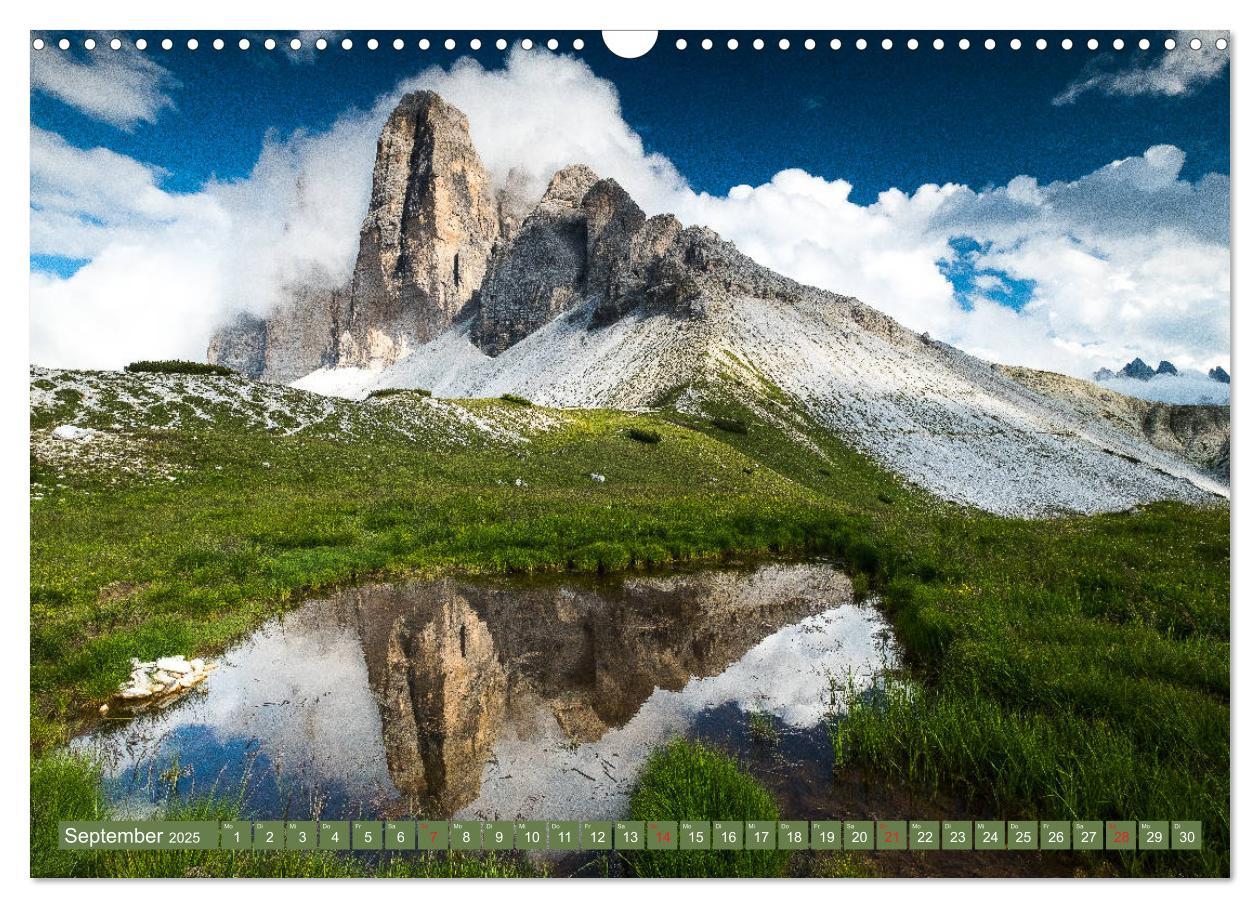 Bild: 9783435113217 | Traumplätze in den Dolomiten (Wandkalender 2025 DIN A3 quer),...