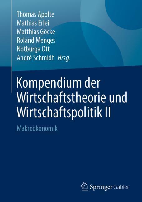Cover: 9783658215316 | Kompendium der Wirtschaftstheorie und Wirtschaftspolitik II | Buch