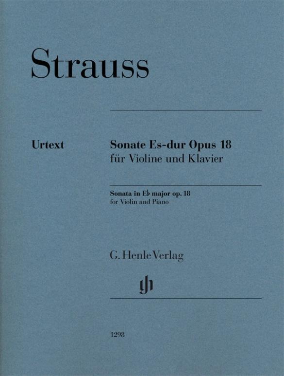 Cover: 9790201812984 | Sonata in E Flat Major Op. 18 | Violin and Piano | G. Henle Verlag