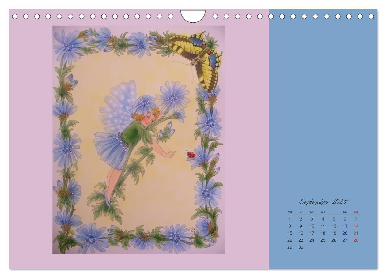 Bild: 9783435550296 | Blumen Elfen (Wandkalender 2025 DIN A4 quer), CALVENDO Monatskalender