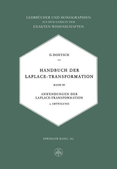 Cover: 9783034840361 | Handbuch der Laplace-Transformation | Gustav Doetsch | Taschenbuch