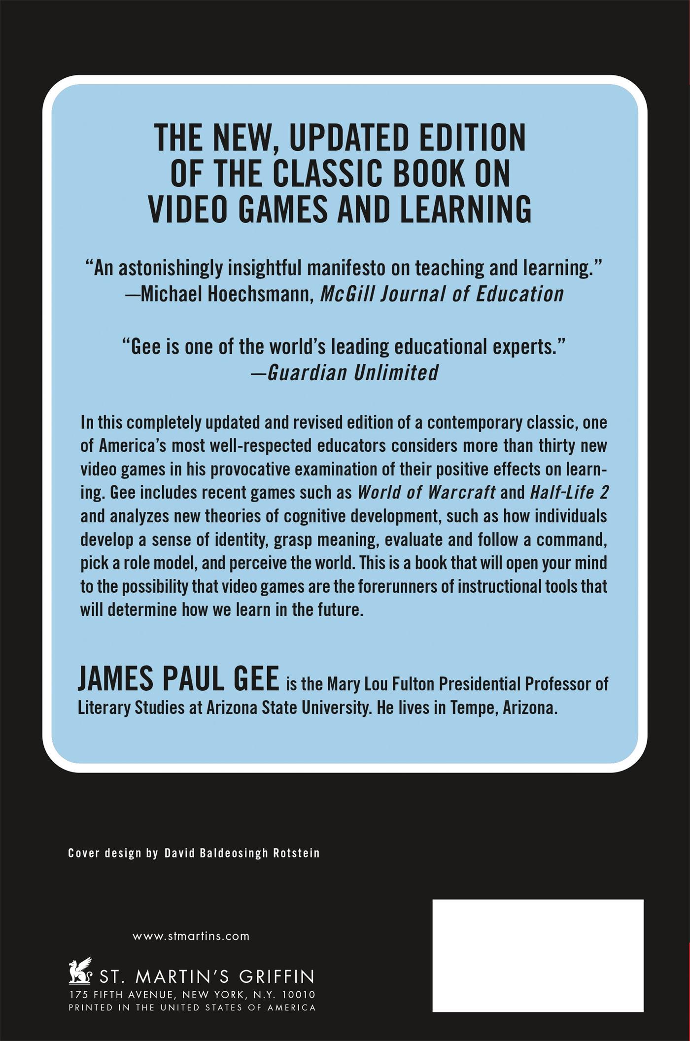 Rückseite: 9781403984531 | What Video Games Have to Teach Us About Learning and Literacy. Se